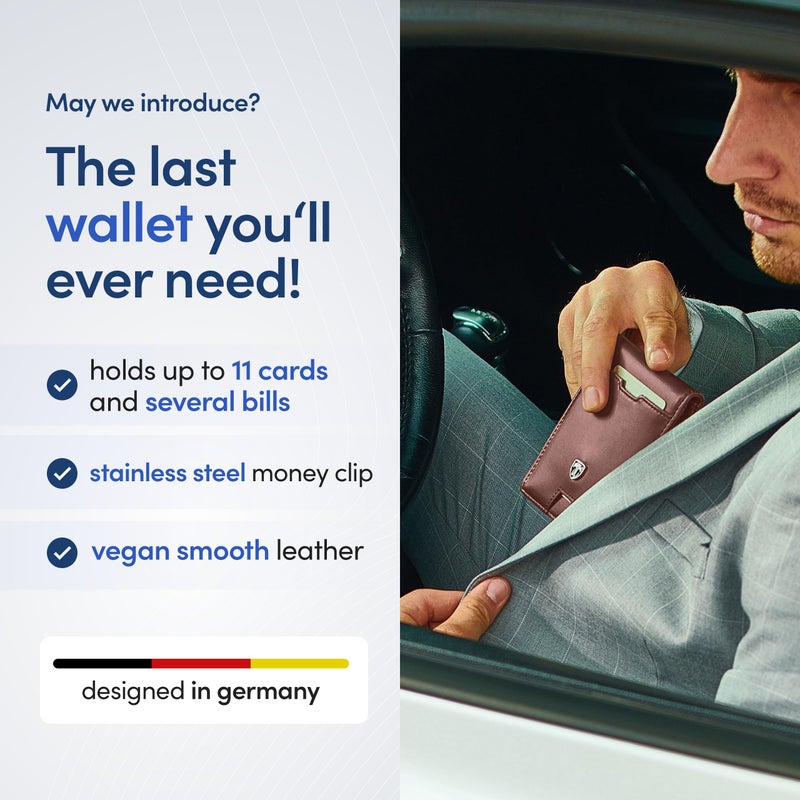 TRAVANDO Mens Wallet with Money Clip AUSTIN RFID Blocking Bifold Credit Card Holder for Men with Gift Box - Image 2